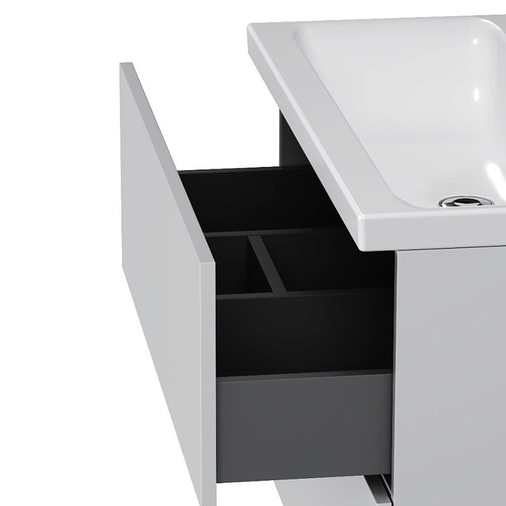 Тумба под раковину AM.PM Gem 80 подвесная, цвет белый глянец