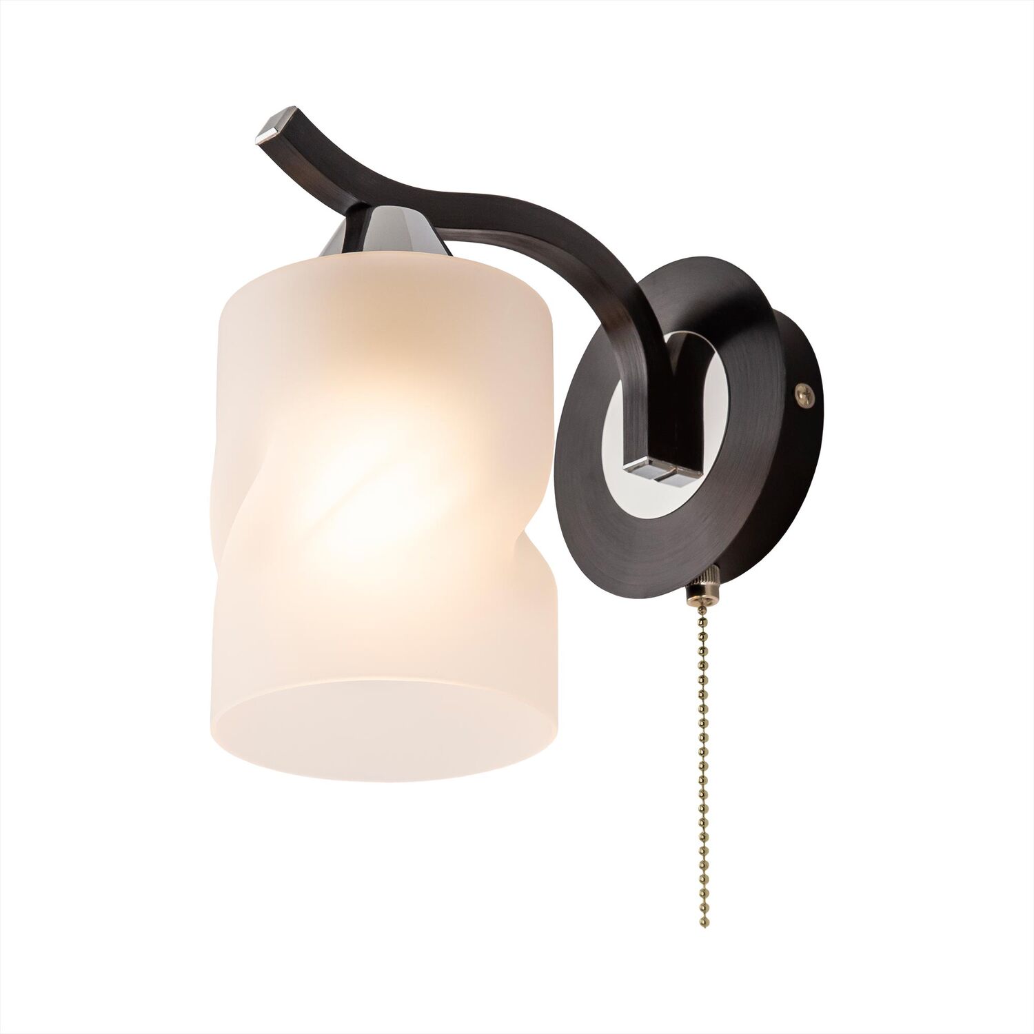 Бра Citilux Сиерра CL119411, арматура черная, плафоны стекло прозрачное