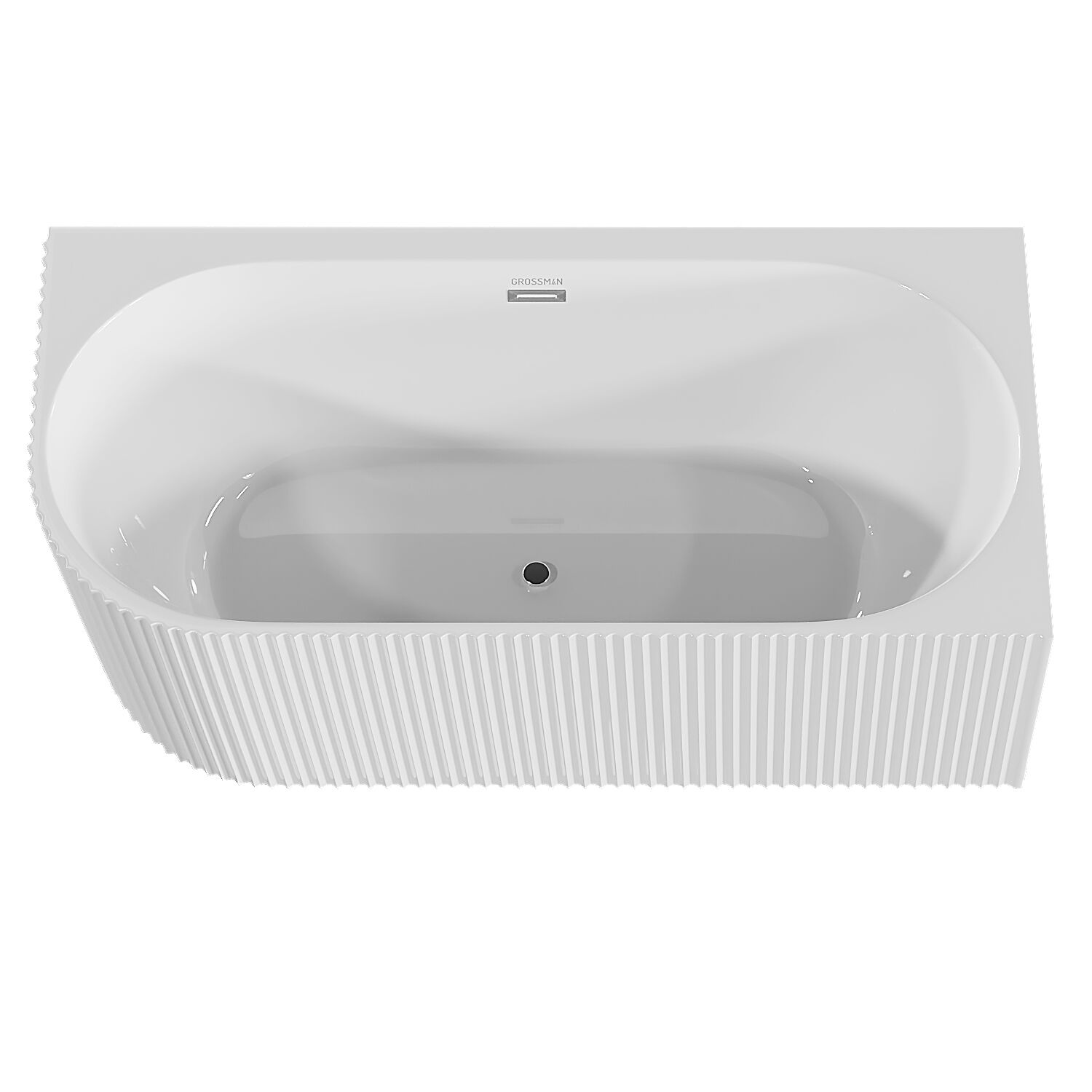 Ванна Grossman Cristal GR-2205FR 75х150, правая, цвет белый глянцевый