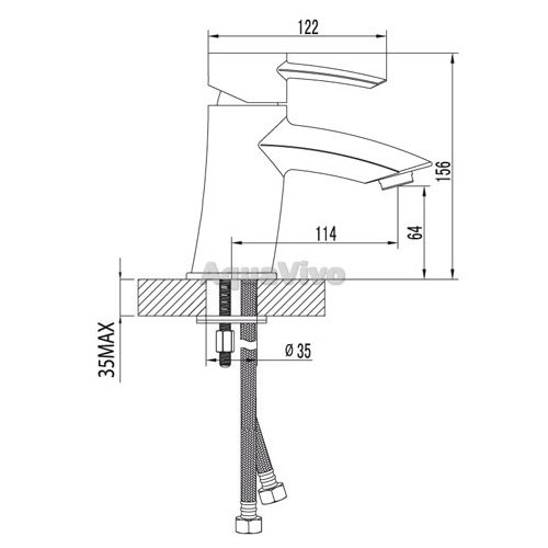 Смеситель Lemark Atlantiss LM3206C для раковины