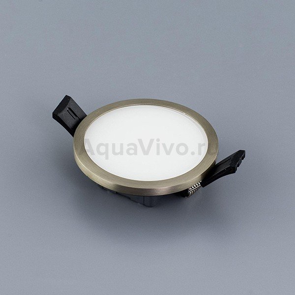 Точечный светильник Citilux Омега CLD50R081, арматура хром, плафон полимер белый, 3000K, 9х9 см - фото 1