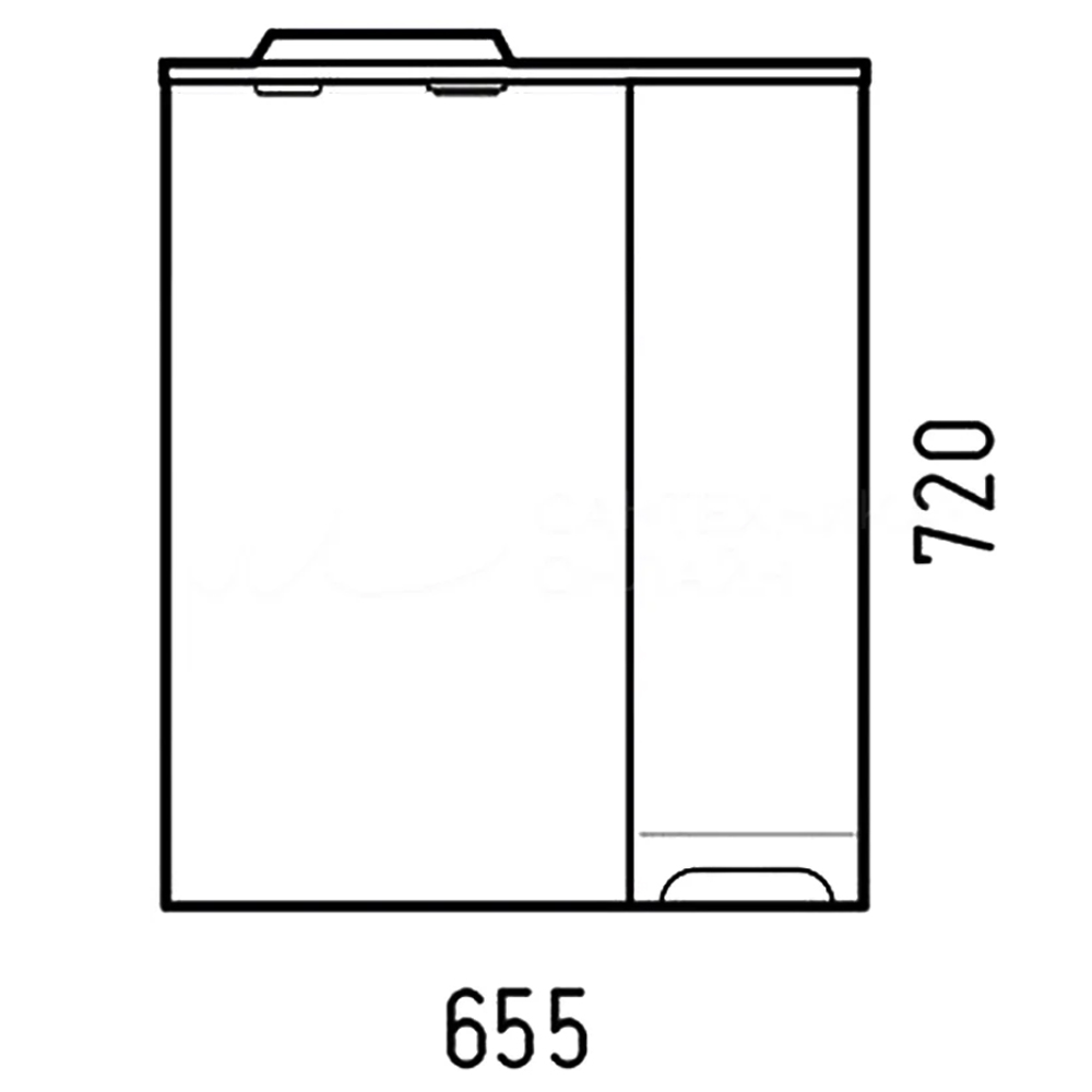 Мебель для ванной Corozo Лея 65 Z3, цвет белый
