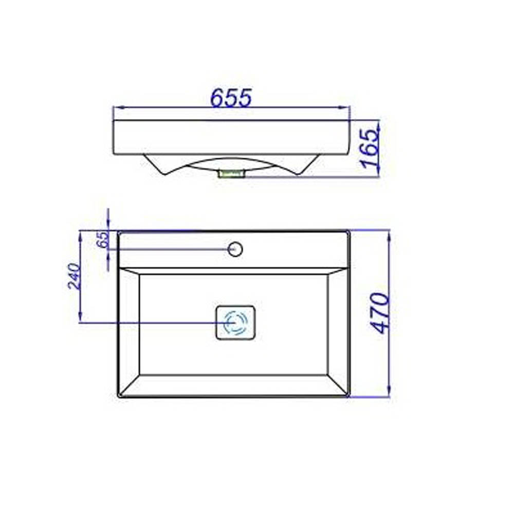 Мебель для ванной Оника Эсквана 65, подвесная, цвет белый