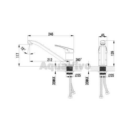 Смеситель Lemark Partner LM6554C для кухонной мойки - фото 1