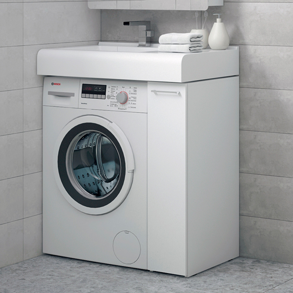 Тумба под раковину Corozo Лео 20, напольная, цвет белый