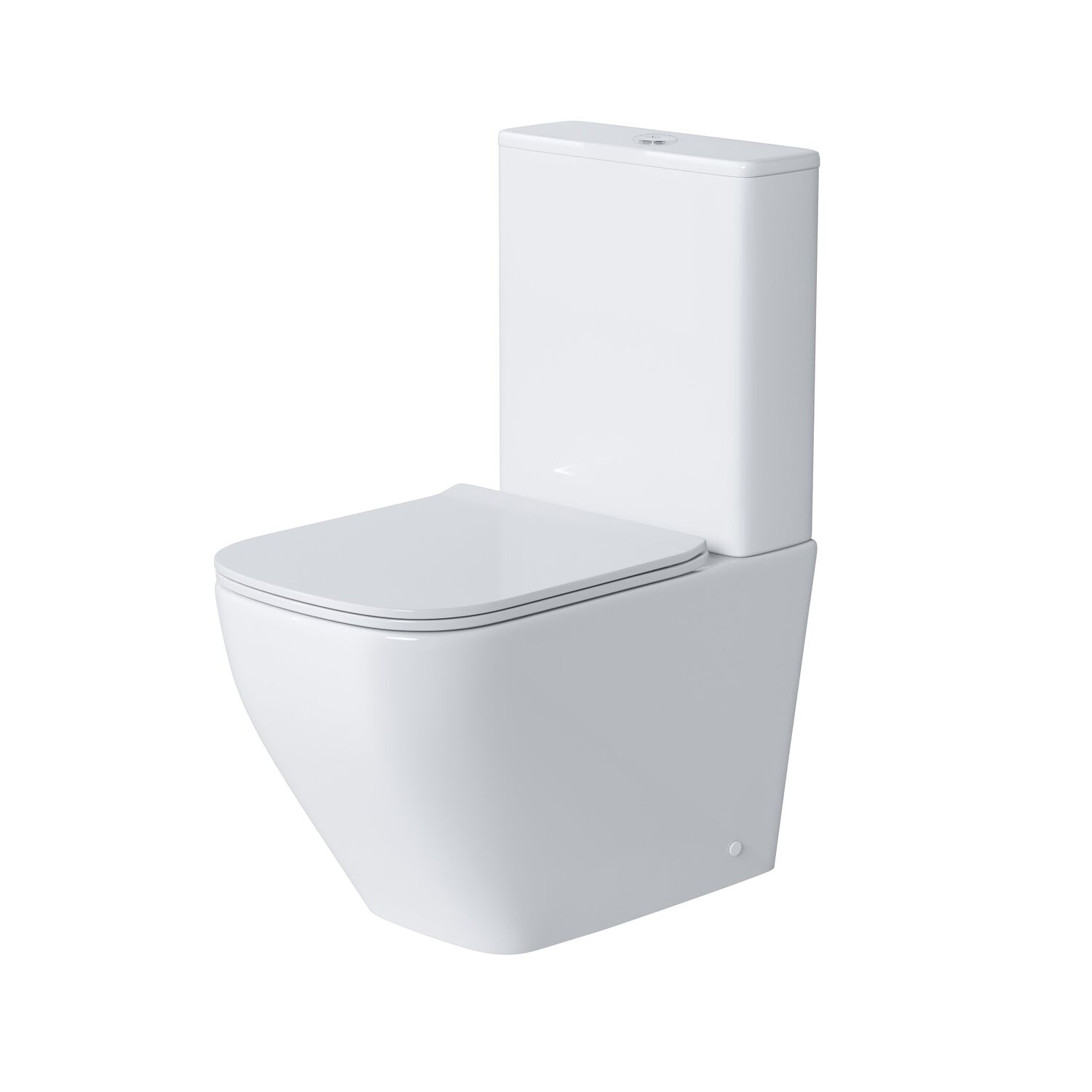 Унитаз Grossman Style GR-4453S напольный, безободковый, с сиденьем микролифт, цвет белый глянцевый