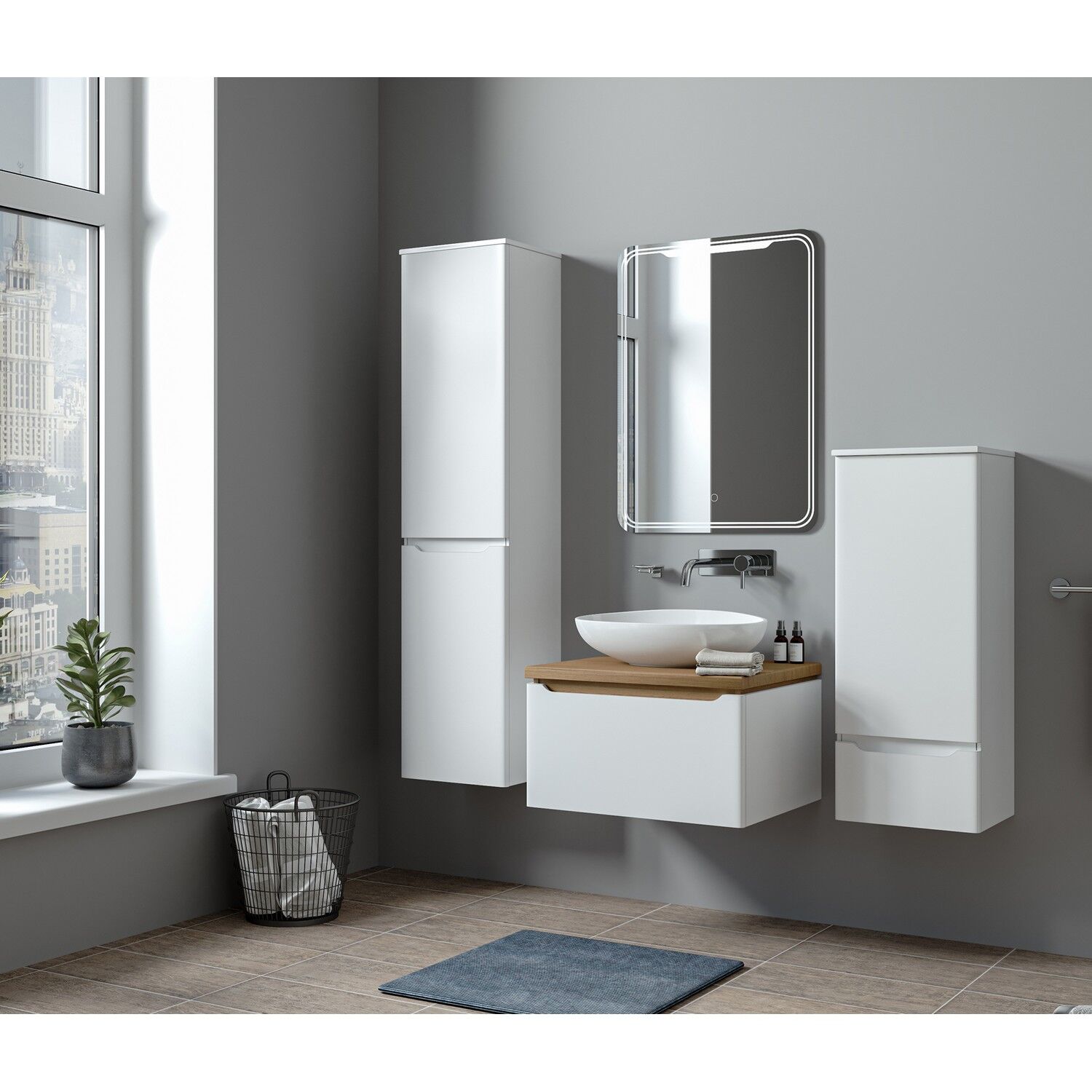 Зеркало Mixline Виктория 60x80, с подсветкой - фото 1