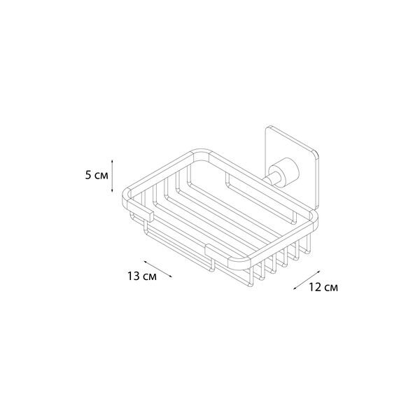 Мыльница Fixsen Square FX-93109, решетка - фото 1