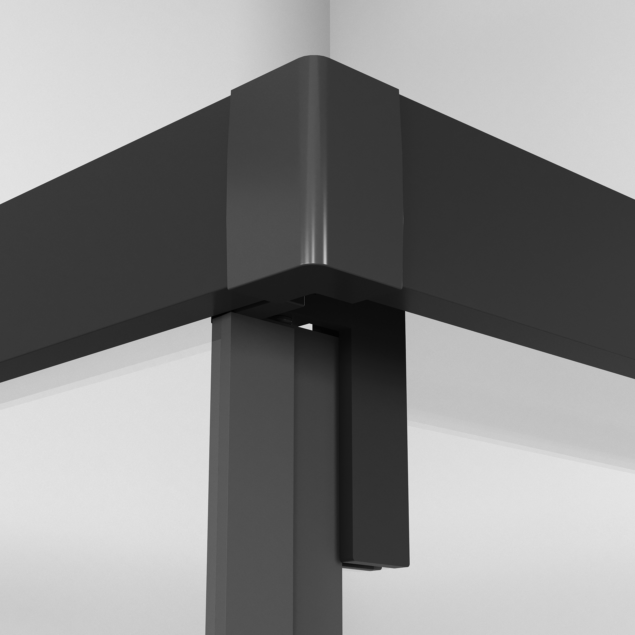 Душевой уголок Niagara Nova NG-6835-34 Black 100x100, стекло прозрачное, профиль черный матовый