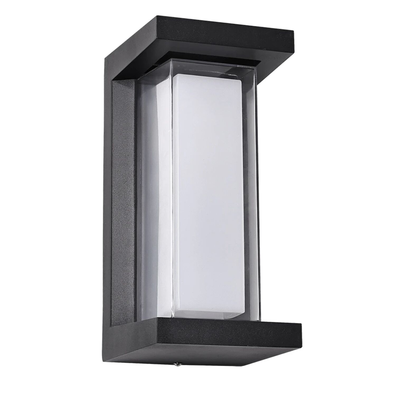 Уличный настенный светильник Arte Lamp Ulysses A8510AL-1BK, арматура черный, плафон пластик белый