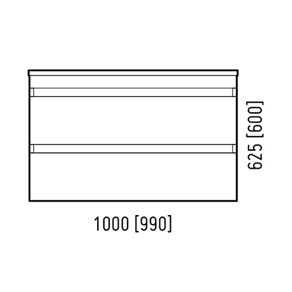 Мебель для ванной Corozo Алабама Z2 100, подвесная, цвет белый