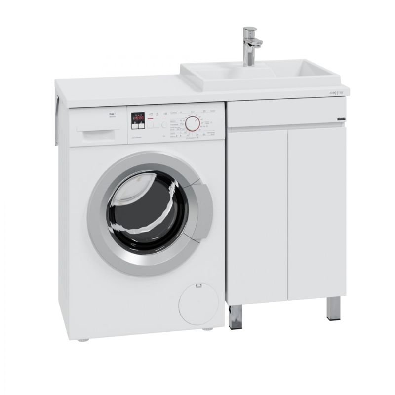 Тумба под раковину Санта Марс 48 напольная, с дверцами, цвет белый - фото 1