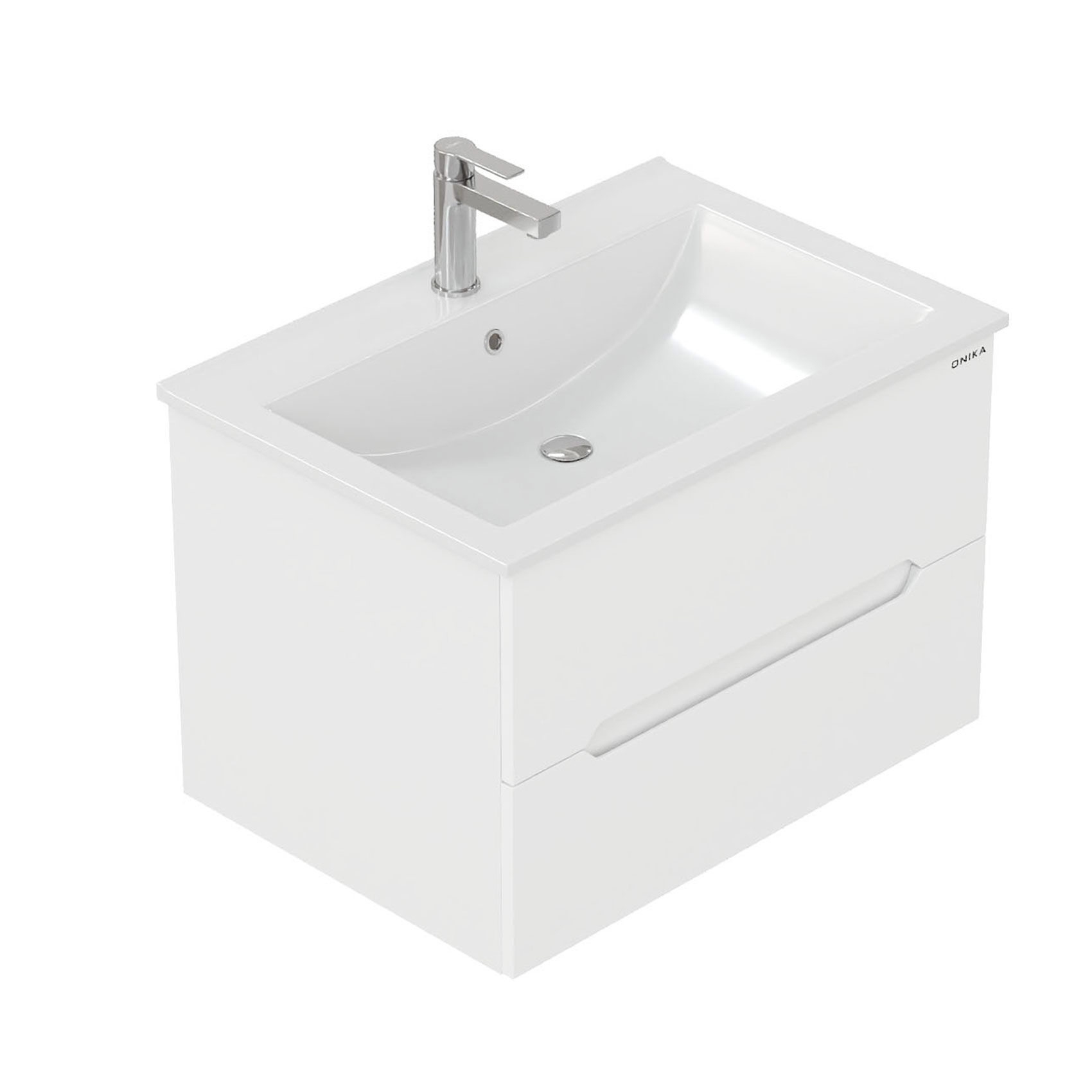 Мебель для ванной Оника Айленд 70, подвесная, цвет белый