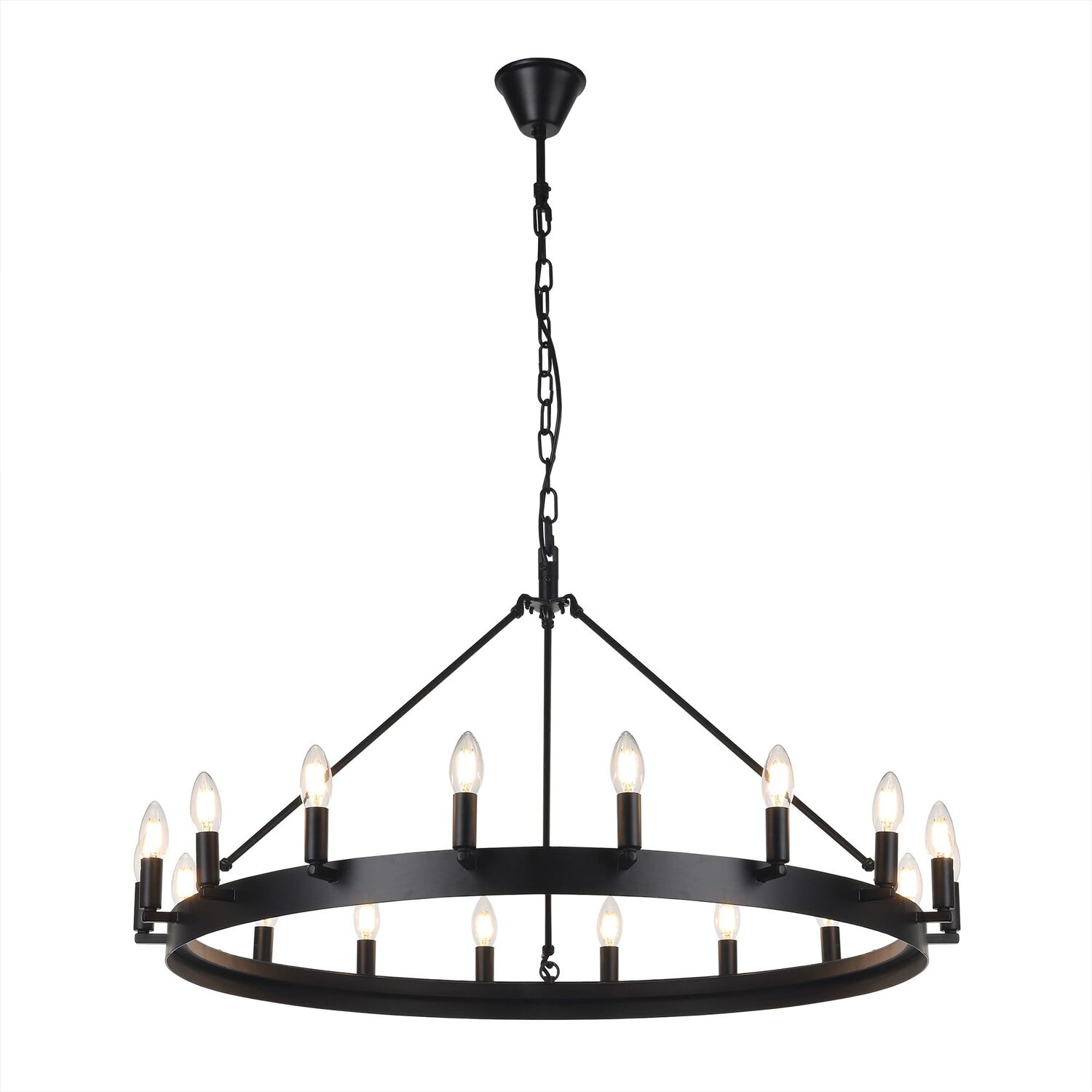 Подвесная люстра Citilux Смитсон CL470118, арматура черная