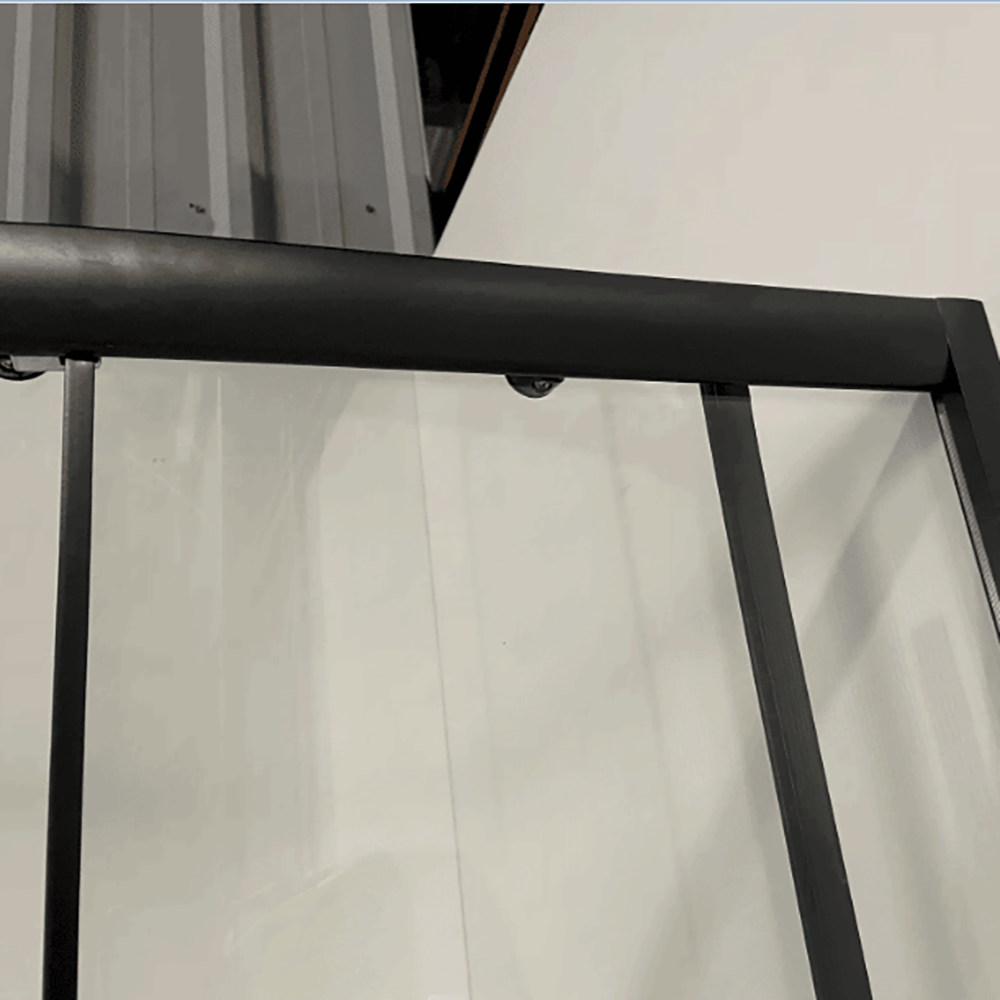 Душевой уголок Niagara Eco NG-1003-14 Black 80х80, стекло мозаика, профиль черный матовый - фото 1