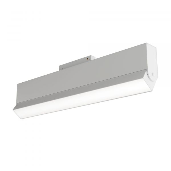 Трековый светильник Maytoni Technical Basis TR013-2-20W3K-W, арматура белая, плафон металл белый