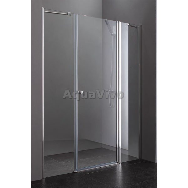 Душевая дверь Cezares ELENA-W-B-13-40+60/40-C-Cr 140, стекло прозрачное, профиль хром