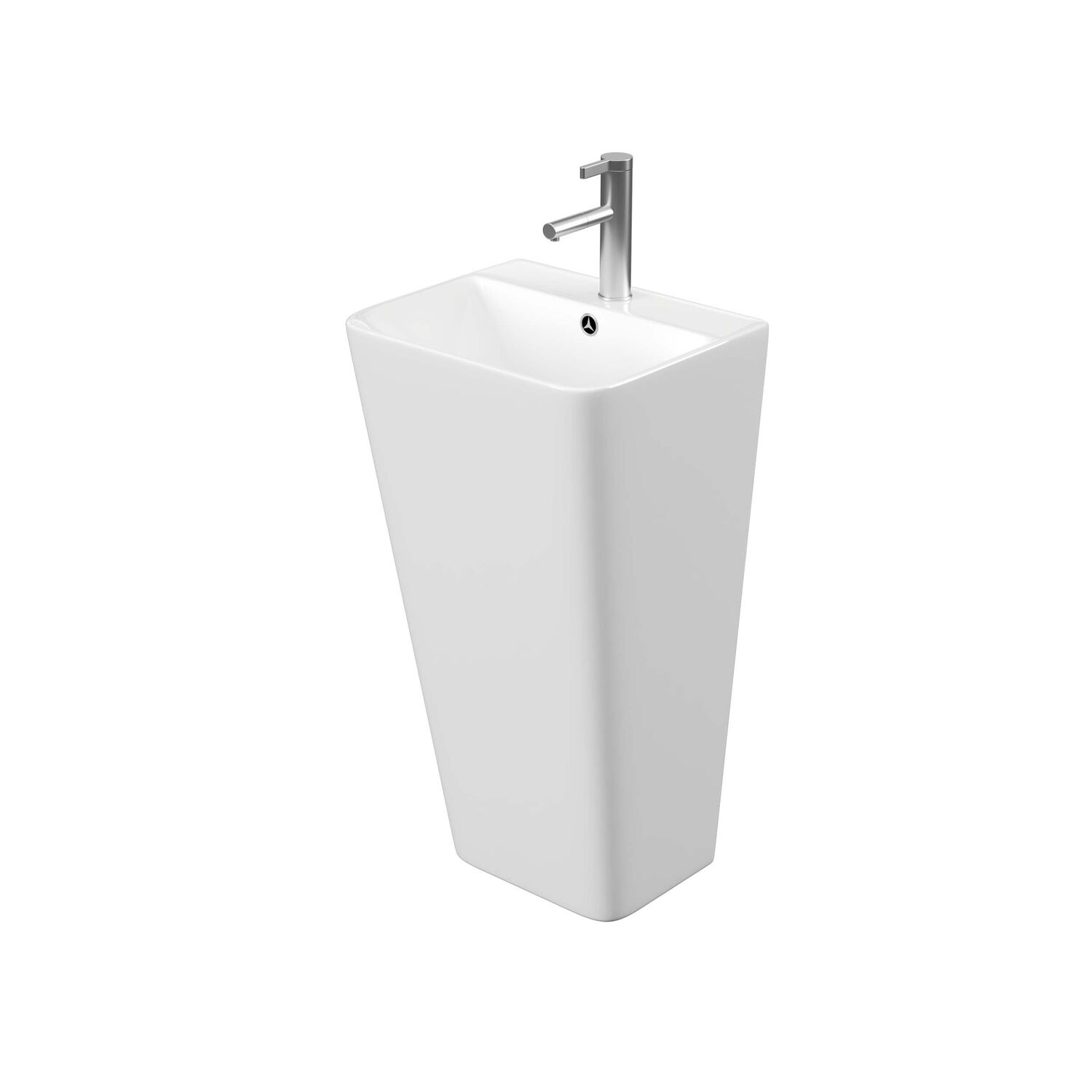 Раковина Акватек Optima Square AQ4401-00 напольная, 44x38 см, цвет белый