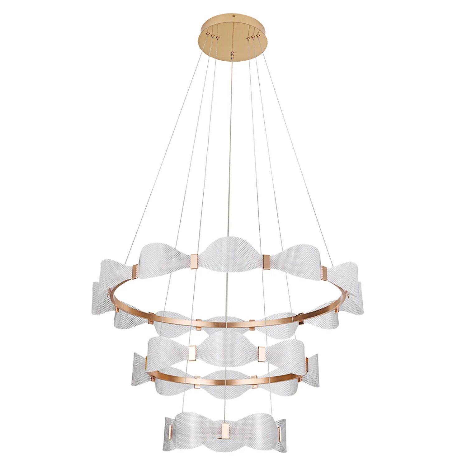 Подвесная люстра Arte Lamp Grace A1868SP-3PB, арматура латунь, плафон акрил прозрачный