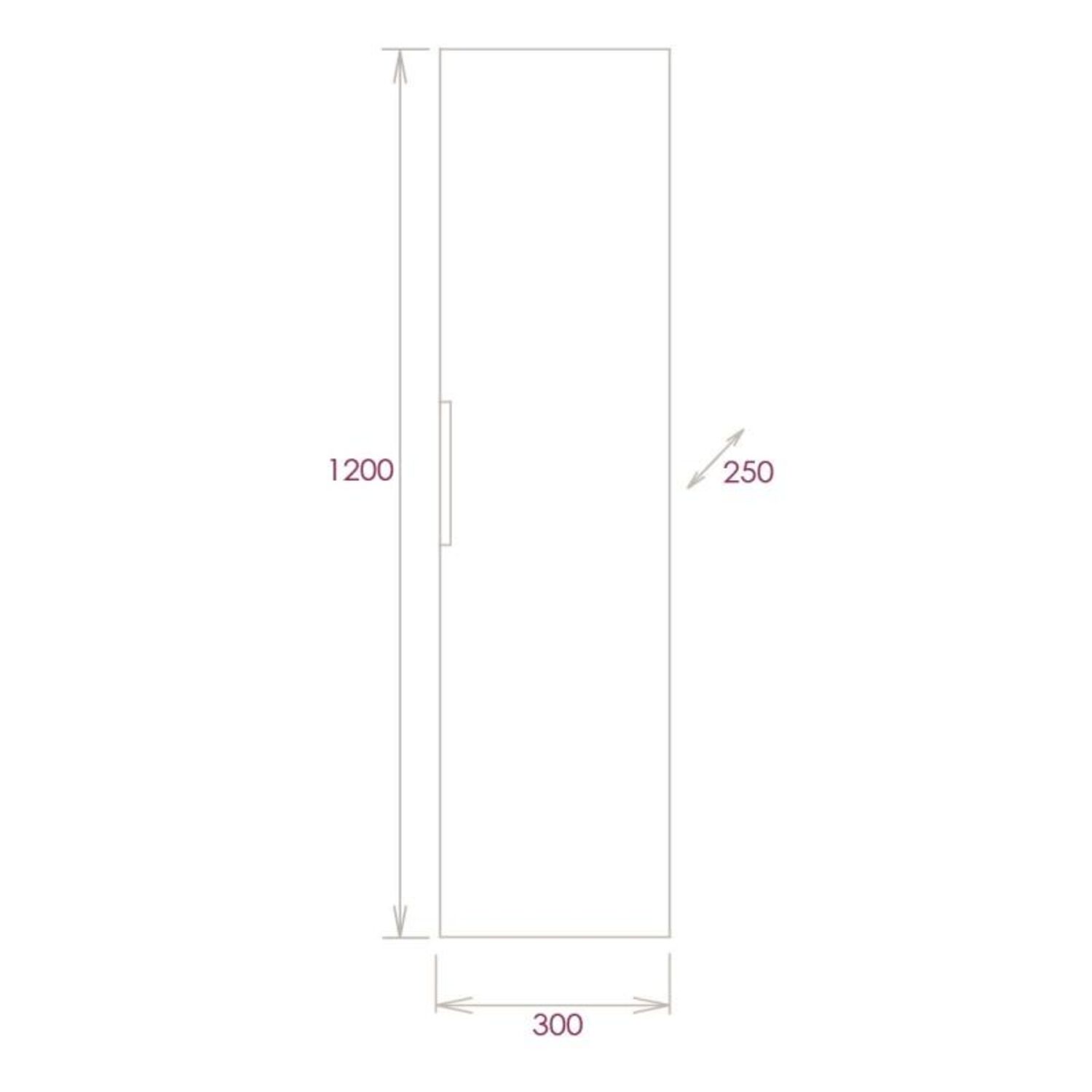 Шкаф-пенал Оника Девис 30 подвесной, цвет бетон чикаго - фото 1