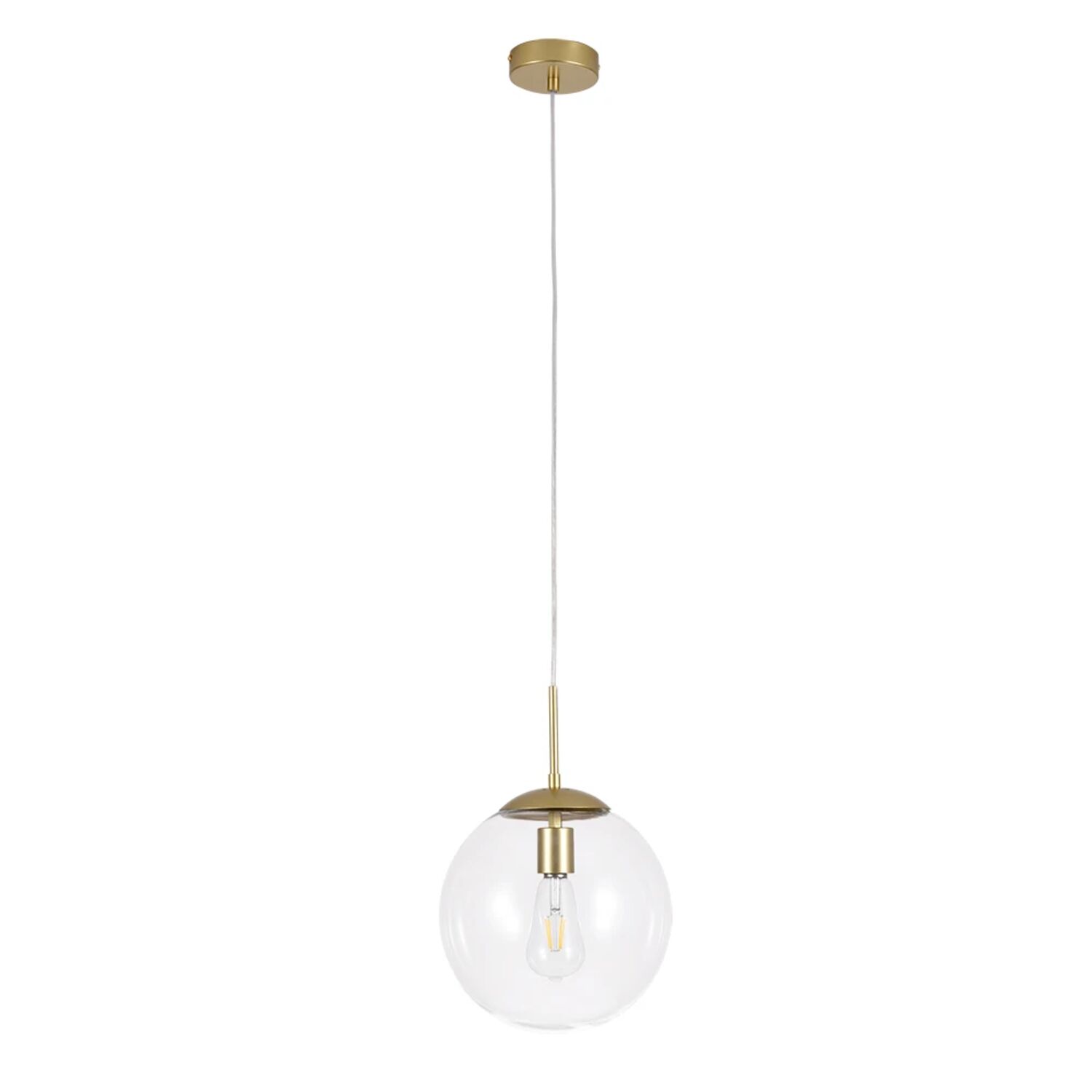 Подвесной светильник Arte Lamp Volare A1925SP-1GO, арматура золото, плафон стекло прозрачное