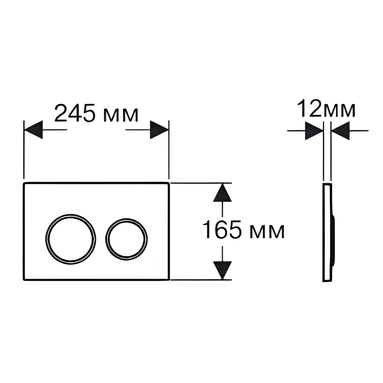 Комплект: Инсталляция Aquatek Standart 50+Кнопка 005A белый глянец/хром+Stella XL T JK5751039MB черный унитаз, смыв торнадо