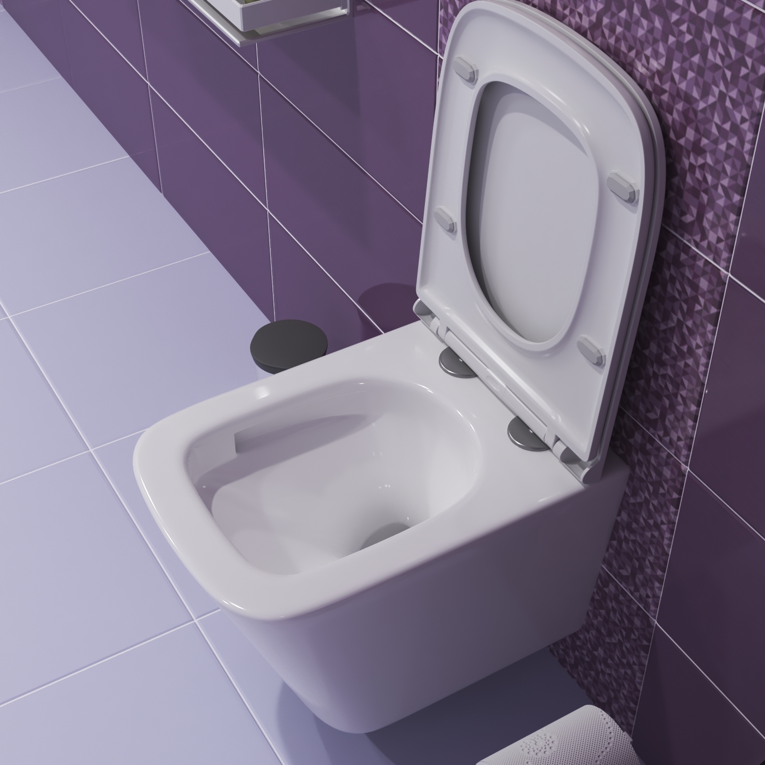 Комплект: Инсталляция Aquatek Standart 50+Кнопка 002B хром глянец+Verna T JK3031025 белый унитаз, смыв торнадо - фото 1