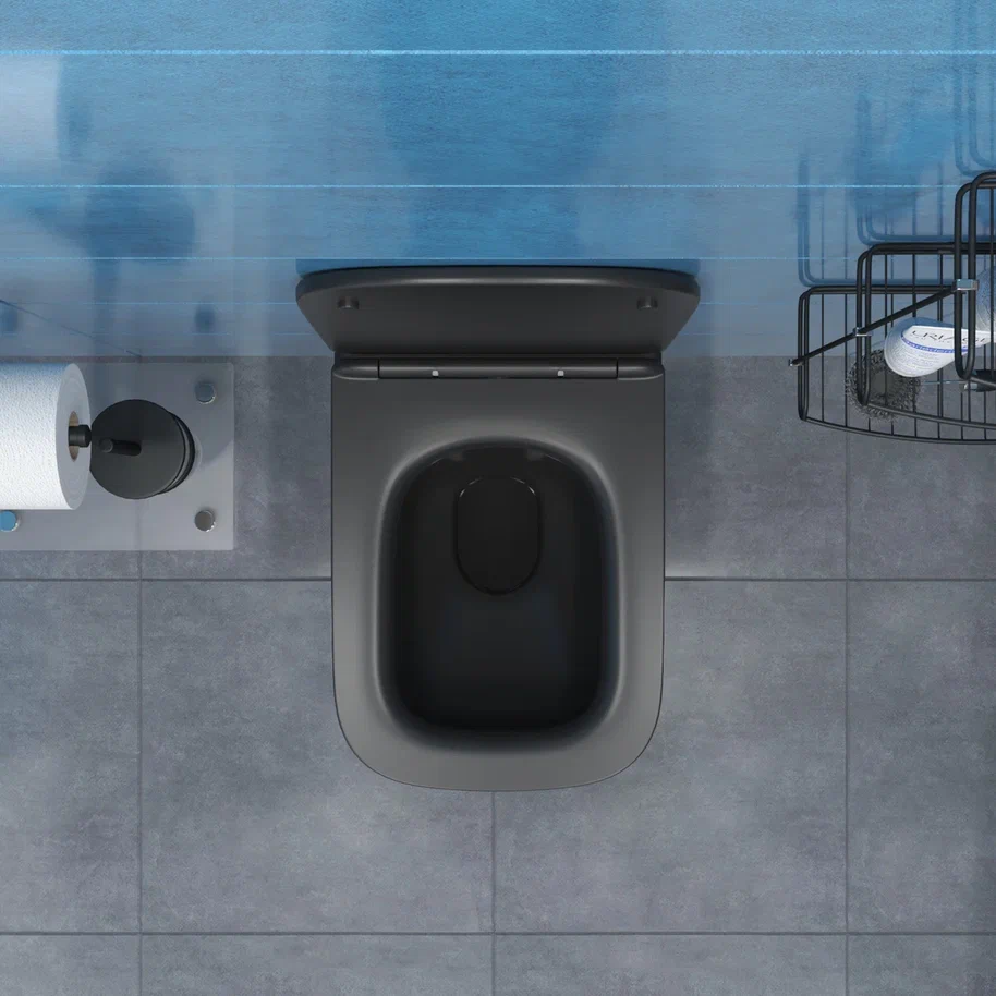 Комплект: Инсталляция Grohe 38811KF0 черная кнопка+Verna T JK0711055MB черный унитаз, смыв торнадо - фото 1