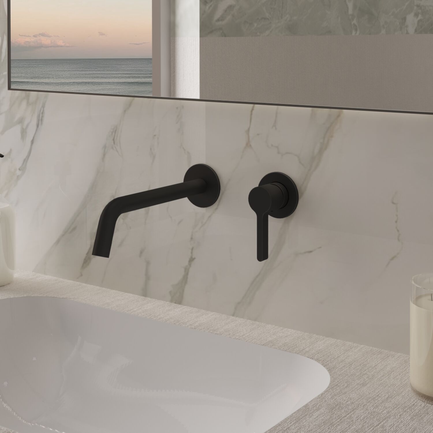 Смеситель Vincea Villa VBFW-1VL1MB для раковины, встраиваемый, цвет хром - фото 1