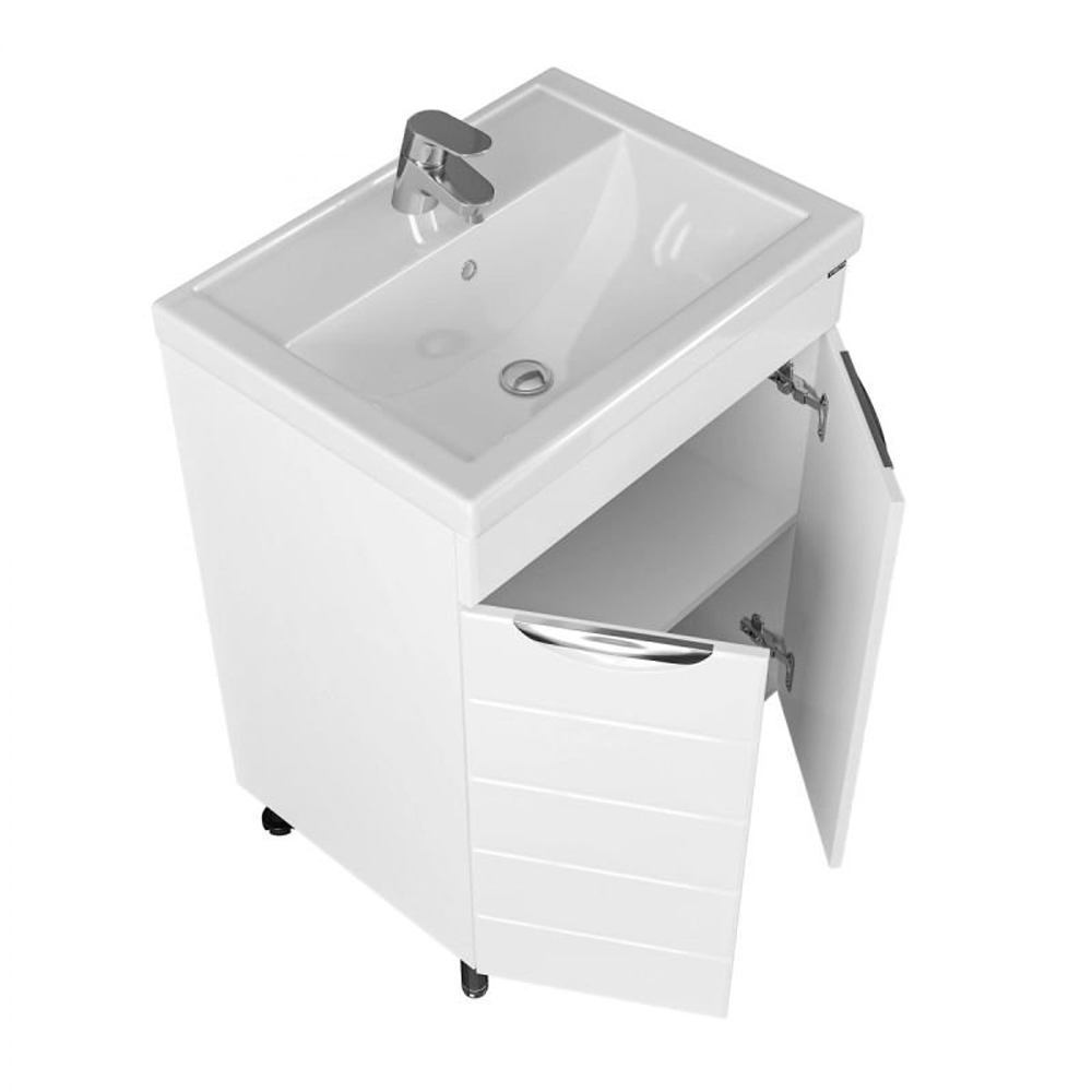 Тумба Санта Родос 60 N, под раковину Грация, цвет белый - фото 1