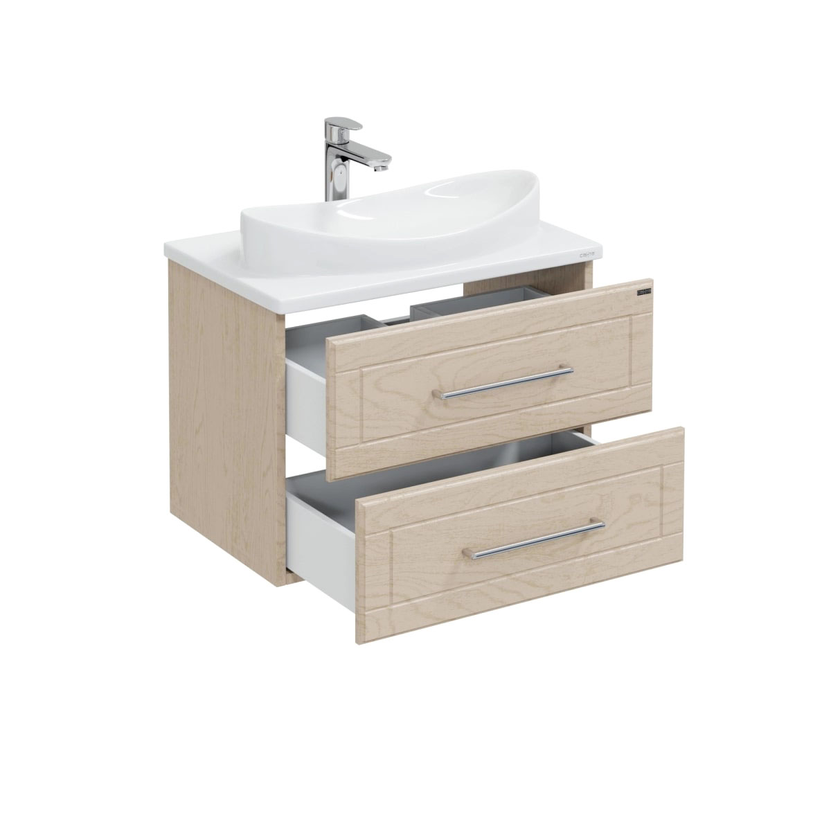 Тумба под раковину Санта Венера 70 подвесная, цвет бежевый дуб  - фото 1