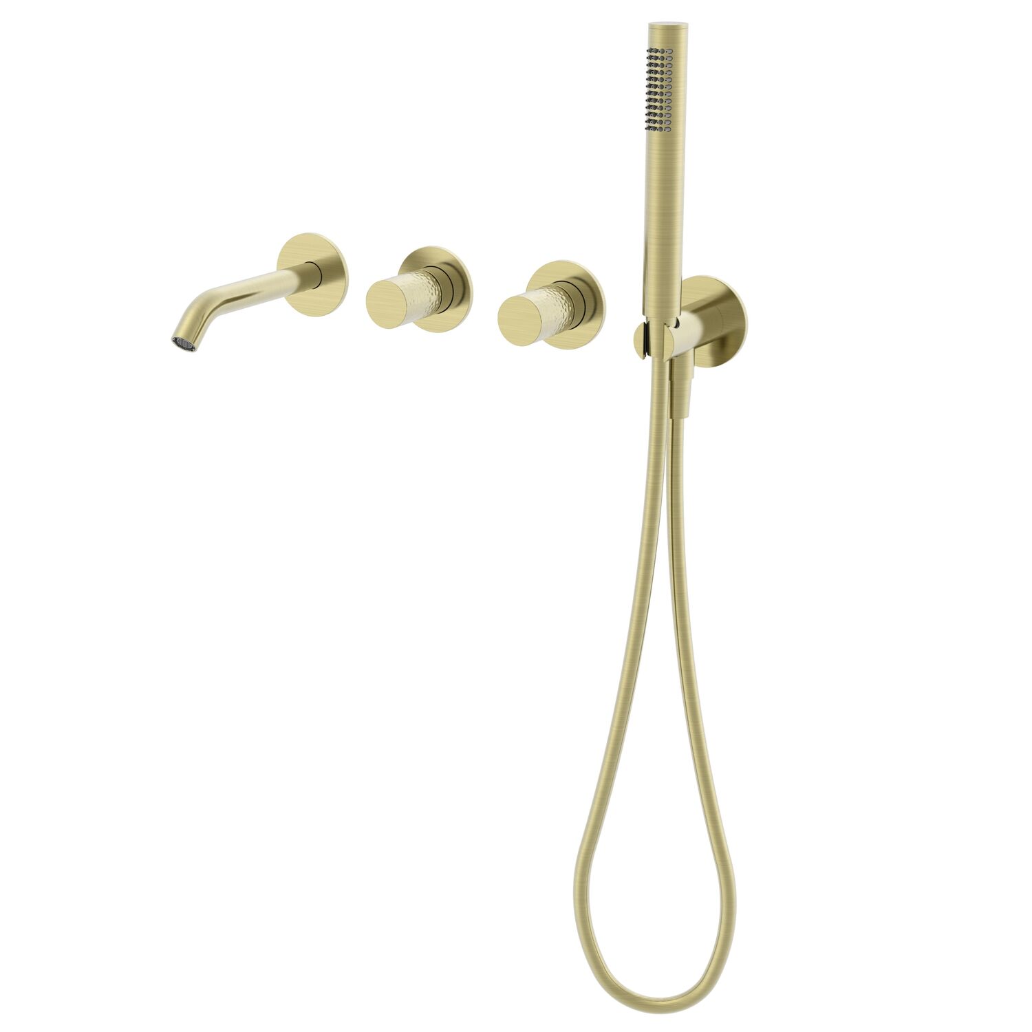 Смеситель Vincea Aura VBTW-6AU1BG для ванны с душем, встраиваемый, цвет брашированное золото