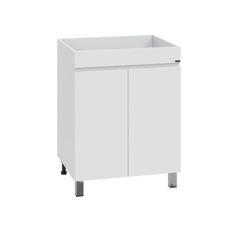 Тумба под раковину Санта Марс 59 напольная, с дверцами, цвет белый - фото 1