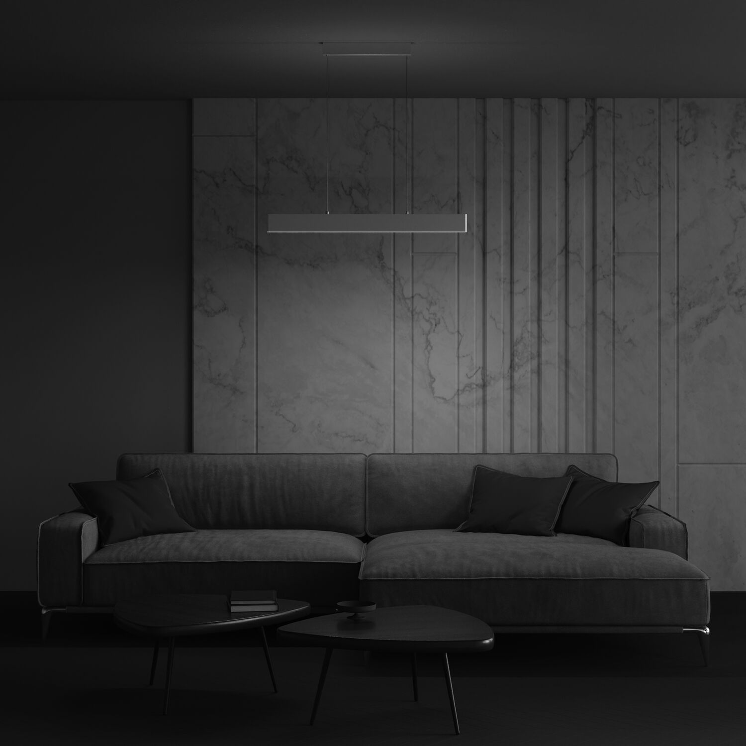 Подвесной светильник Maytoni Step P010PL-L23W4K, арматура белая, плафон алюминий белый - фото 1