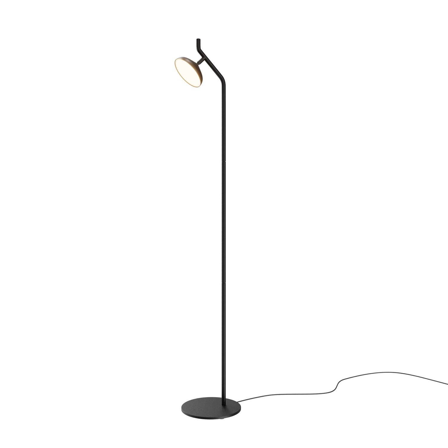 Торшер Maytoni Vita MOD451FL-L8B3K, арматура черная, профиль металл черный