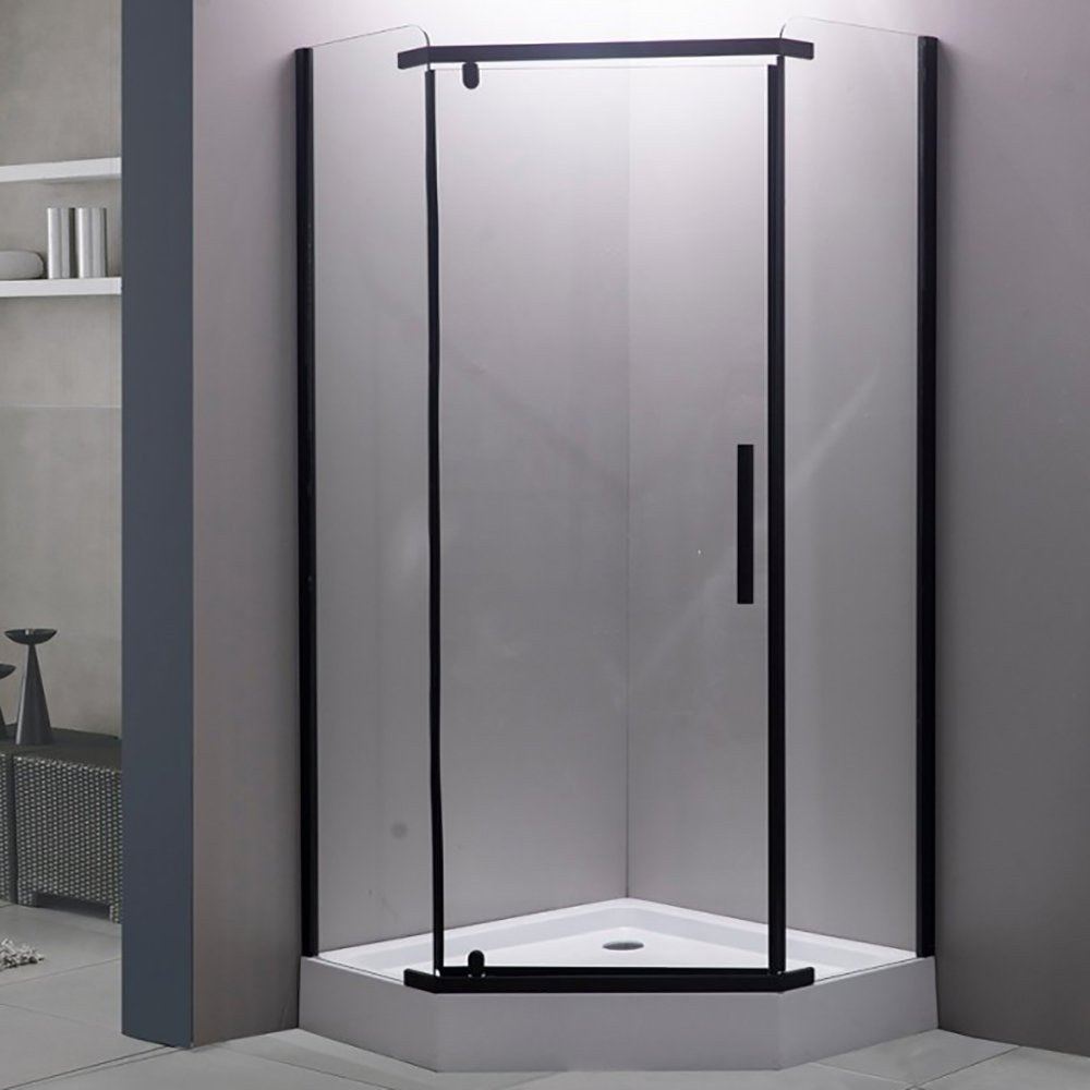 Душевой уголок Esbano ESR-7160 B 90x90, стекло прозрачное, профиль черный