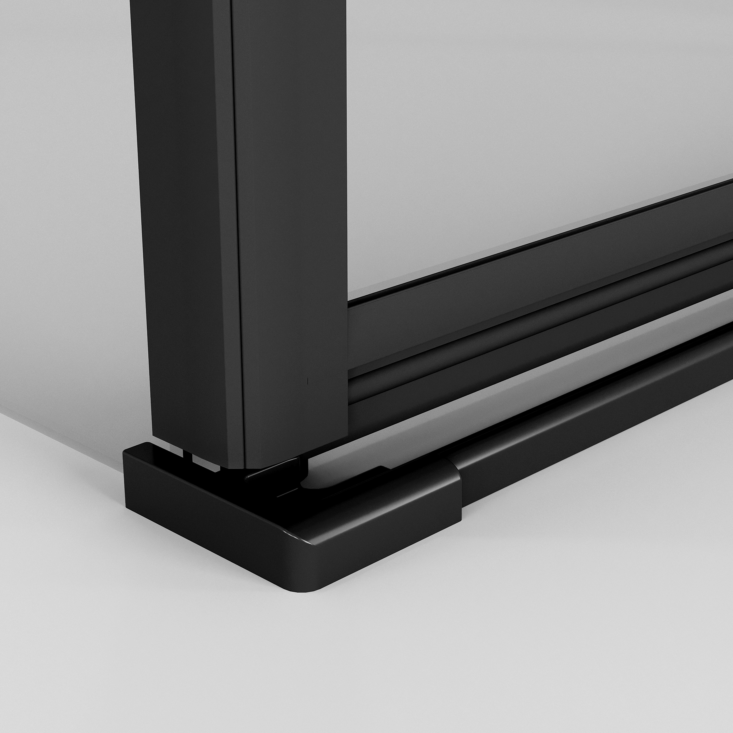 Душевой уголок Niagara Nova NG-6832-34 Black 100x100, стекло прозрачное, профиль черный матовый