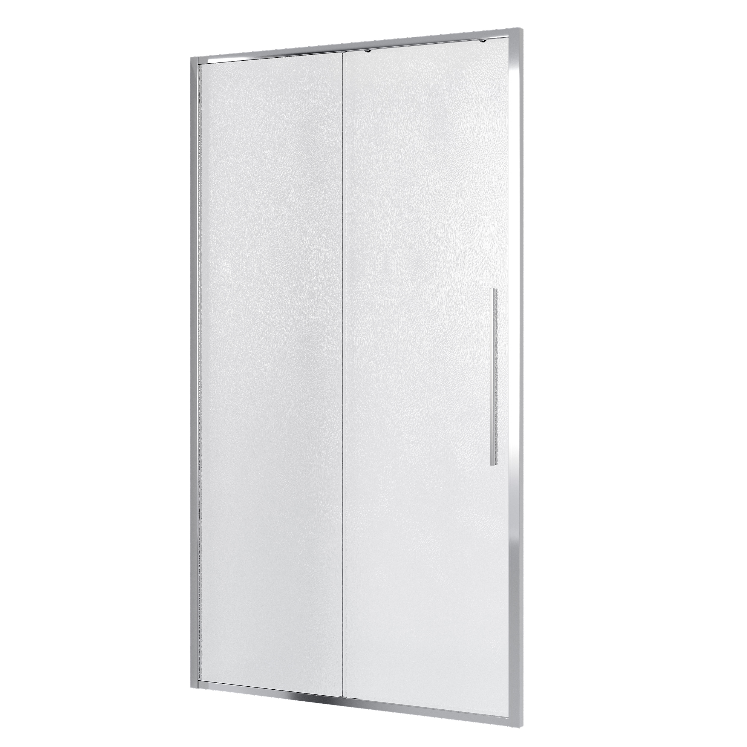Душевой уголок Niagara Nova NG-65-11CH-CH100-34 110x100, левый, стекло шиншилла, профиль хром - фото 1
