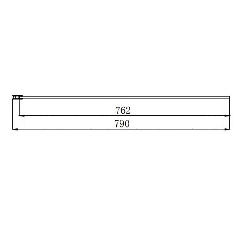 Душевая перегодка Акватек AQ WIW 08020CH 80x200, стекло прозрачное, профиль хром