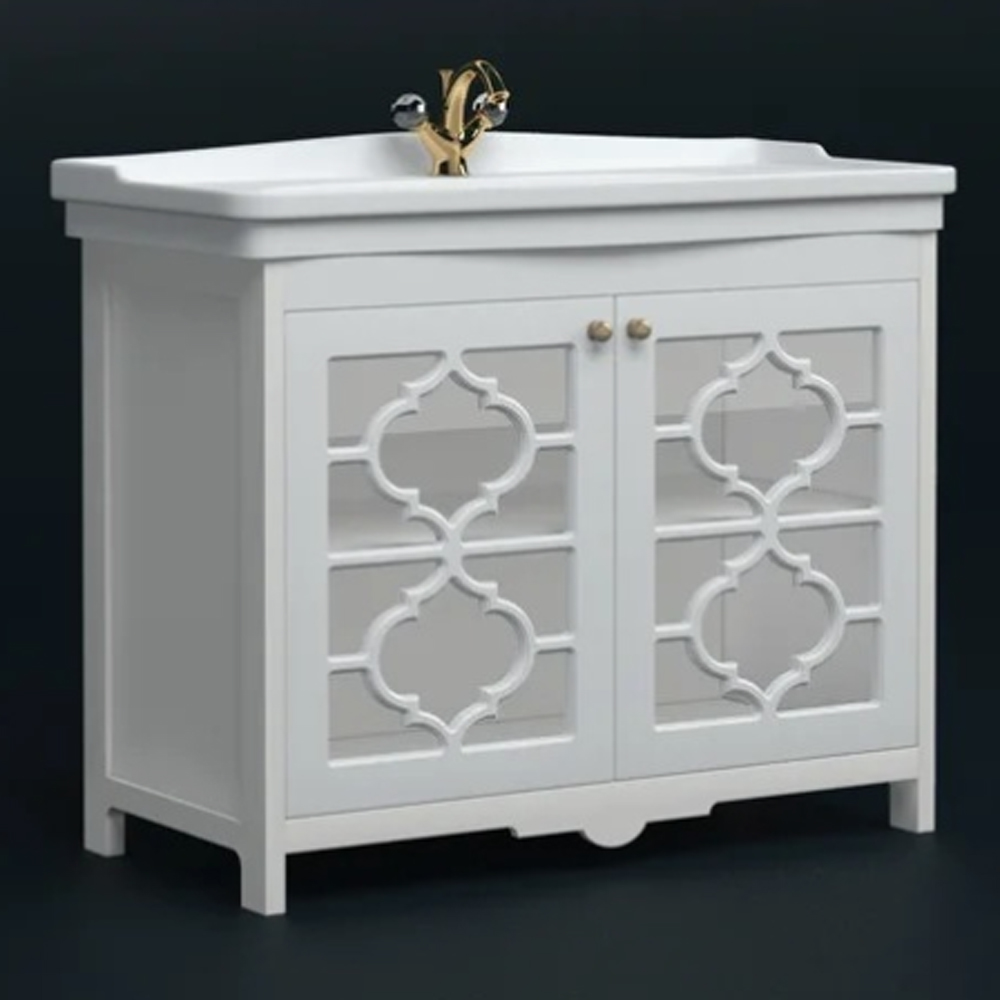 Тумба под раковину Corozo Манойр 105, цвет белый