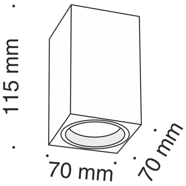 Потолочный светильник Maytoni Technicali Focus C011CL-01W, арматура белая - фото 1