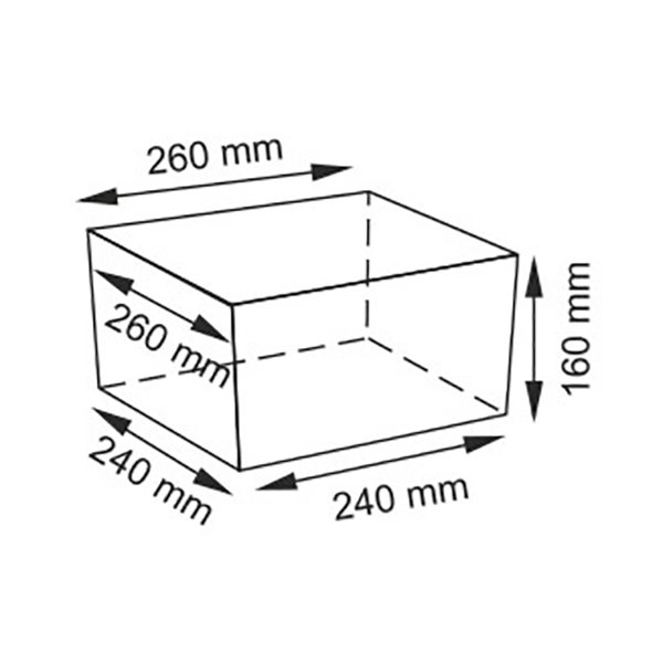 Корзина для белья WasserKRAFT Alme WB-150-S, плетеная, 26x26, цвет темно-коричневый / белый