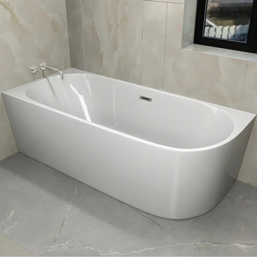 Ванна CeruttiSPA Ami L CT10090 170x75 акриловая, левая, цвет белый - фото 1
