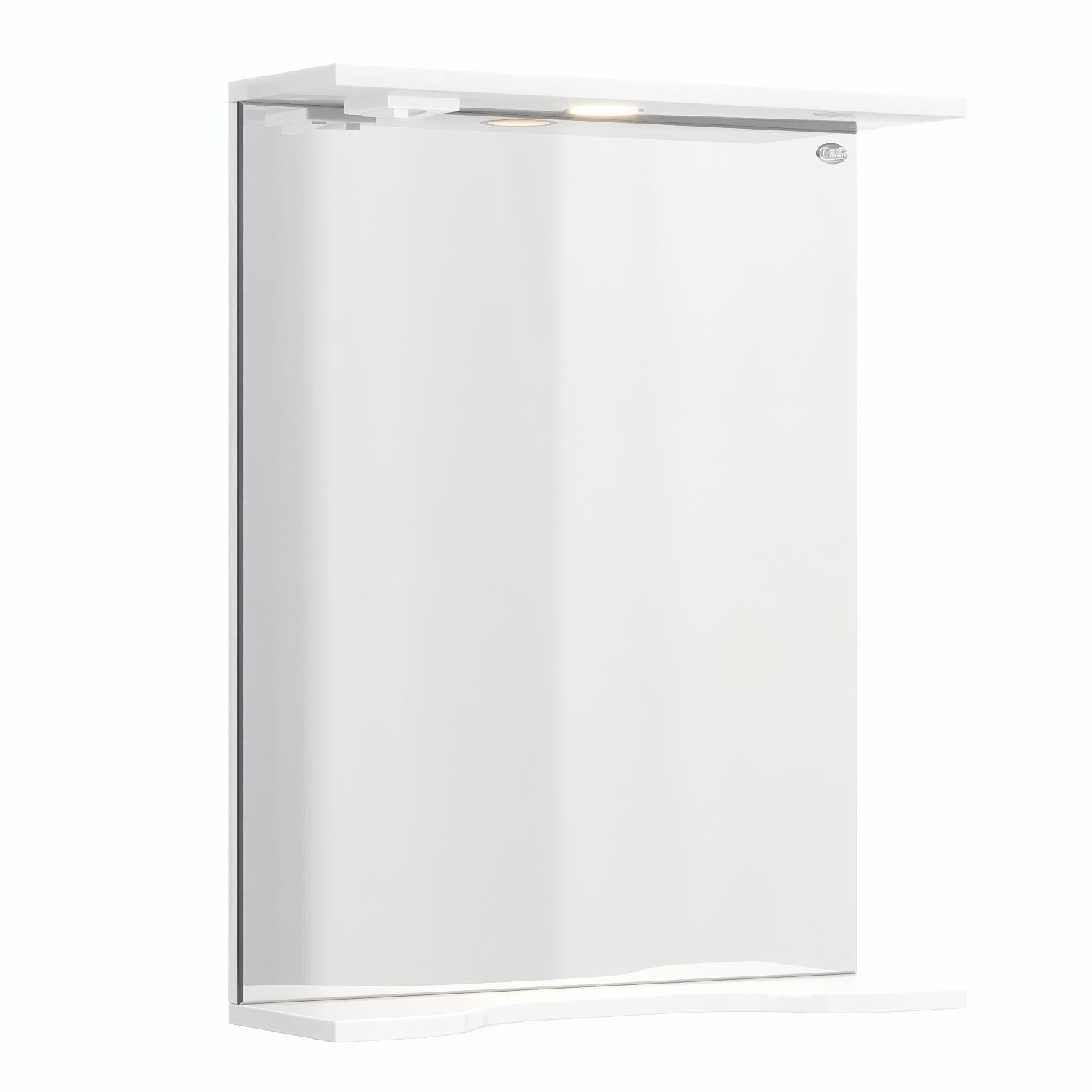 Зеркало Оника Коралл 50x70, с подсветкой, цвет белый - фото 1