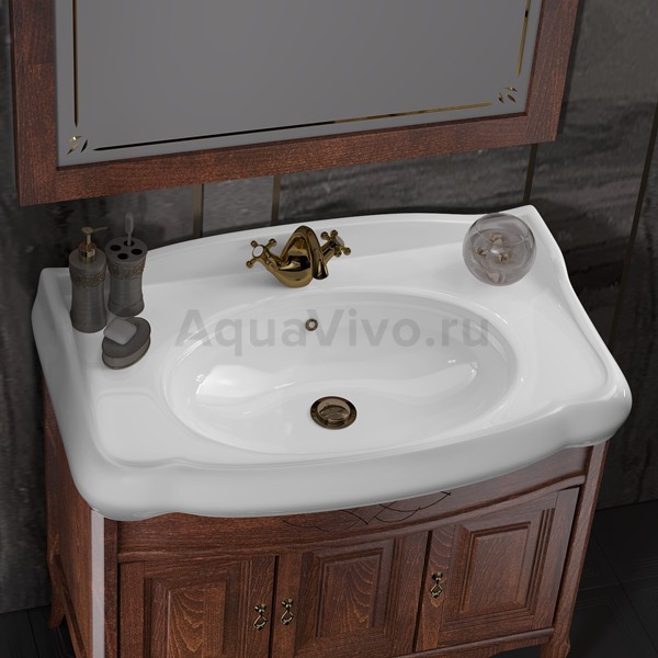 Мебель для ванной Опадирис Лоренцо 100, цвет светлый орех - фото 1