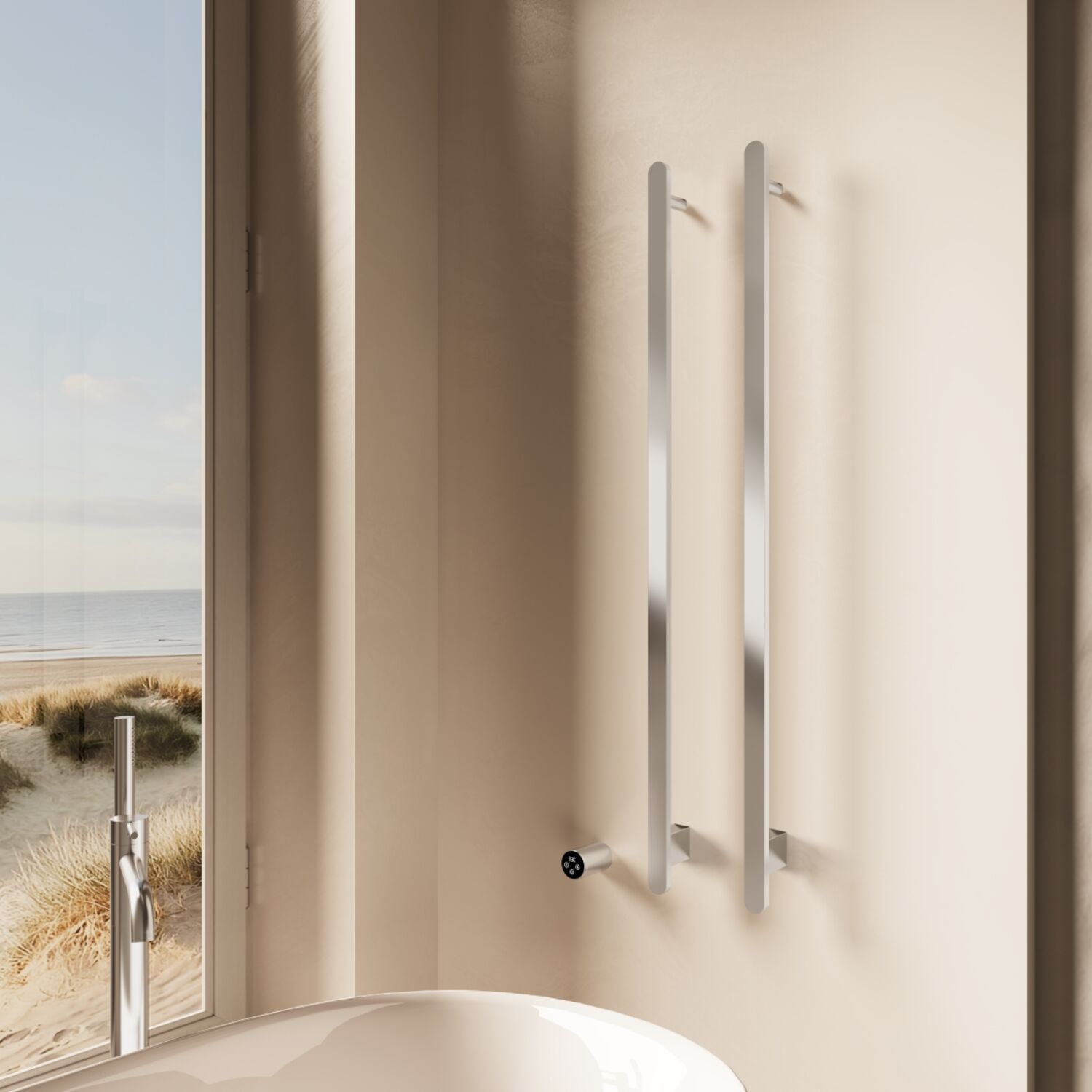 Полотенцесушитель Vincea VTD-2VT1CH 34x100 электрический, цвет хром - фото 1