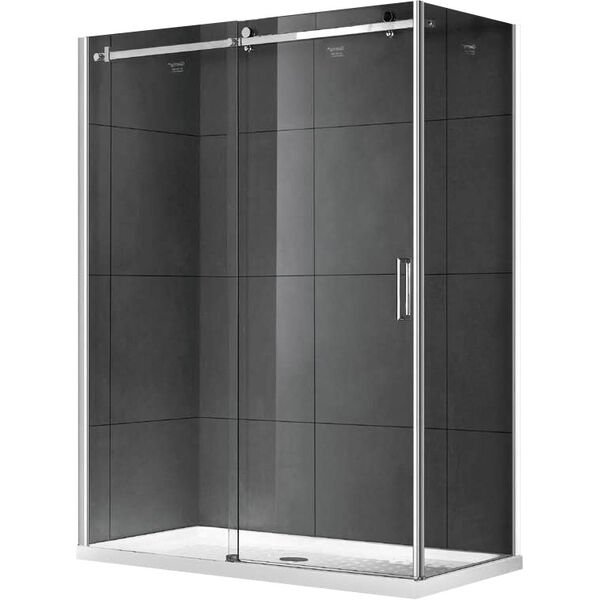 Душевой уголок Gemy Modern Gent S25191C-A6-90 120x90, стекло прозрачное, профиль хром