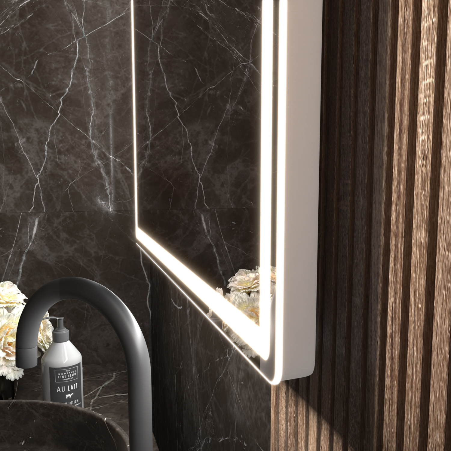 Зеркало Vigo Roberta Comfort 60x100, с подсветкой, функцией антизапотевания - фото 1