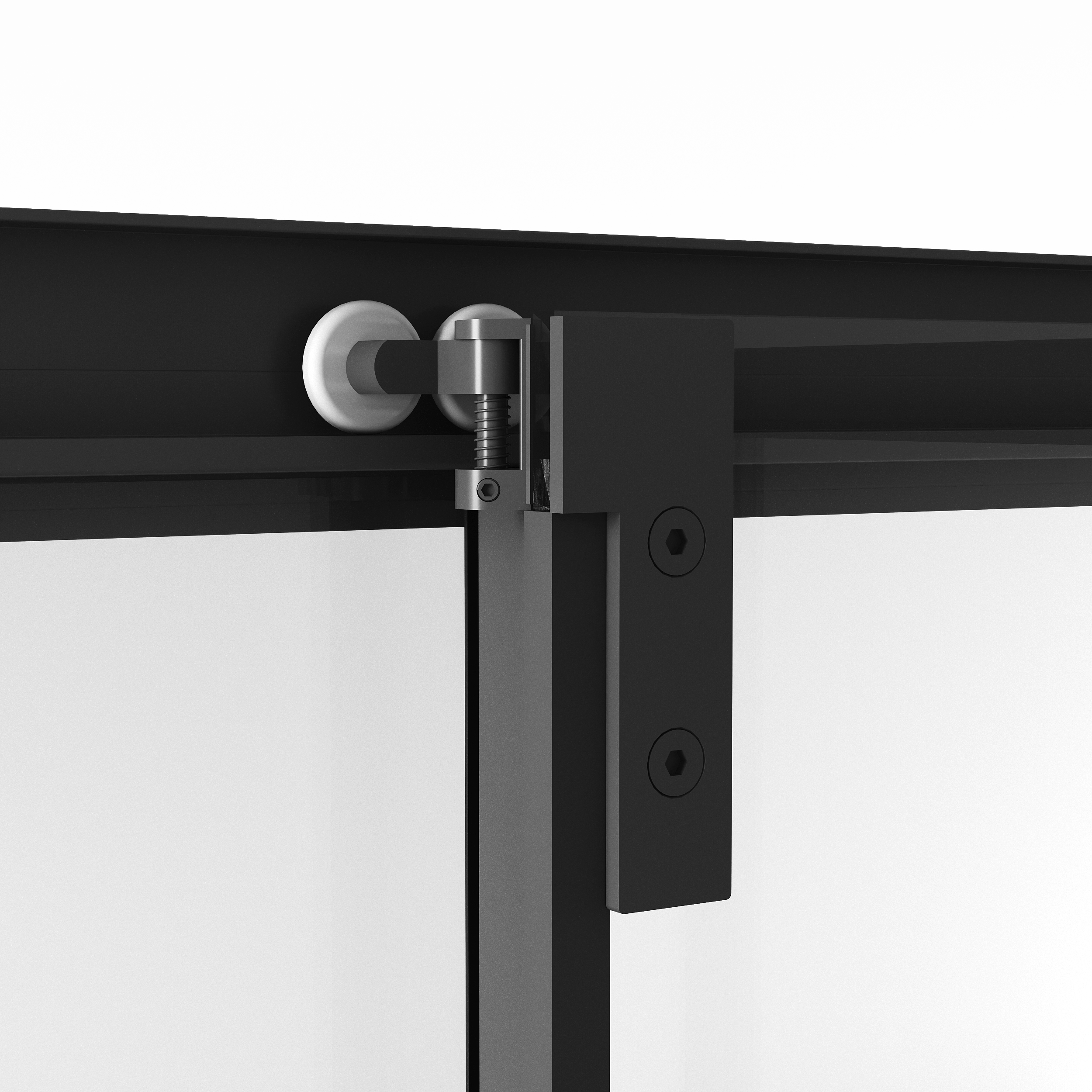 Душевой уголок Niagara Nova NG-6835-34 Black 100x100, стекло прозрачное, профиль черный матовый