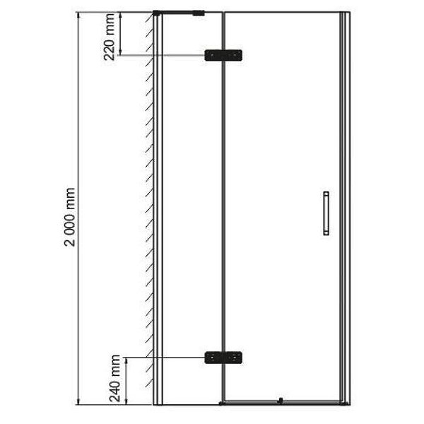 Душевой уголок WasserKRAFT Aller White WasserSchutz 10H06LW 120x80 левый, стекло прозрачное, профиль серебристый - фото 1